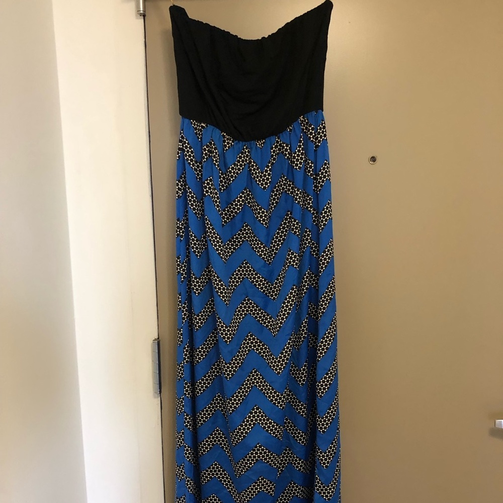 OMG Maxi blue dress